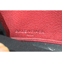 Balenciaga Täschchen/Portemonnaie aus Leder in Bordeaux