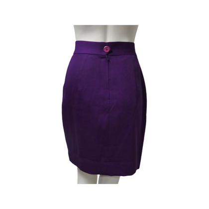 Moschino Cheap And Chic Skirt Wool in Violet