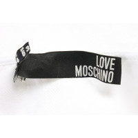 Moschino Love Vestito in Lino in Bianco
