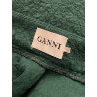 Ganni Jupe en Coton en Vert
