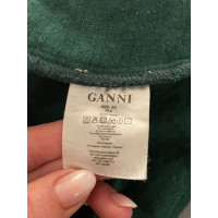 Ganni Jupe en Coton en Vert