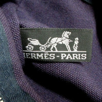 Hermès Clutch aus Canvas in Violett