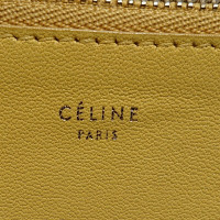 Céline Clutch aus Leder in Gelb