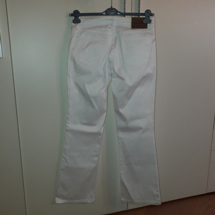 Agnona Paio di Pantaloni in Cotone in Bianco