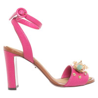 Dolce & Gabbana Sandales en Cuir en Rose/pink