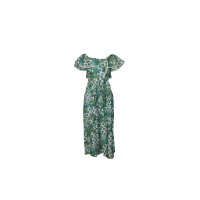 Temperley London Kleid aus Baumwolle in Grün