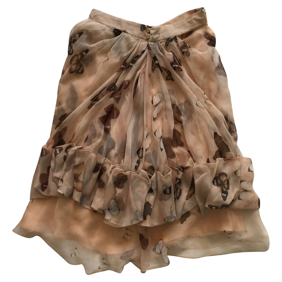 Givenchy Jupe en soie avec imprimé papillon
