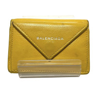 Balenciaga Täschchen/Portemonnaie aus Leder in Silbern