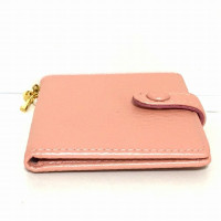 Mikimoto Täschchen/Portemonnaie aus Leder in Rosa / Pink