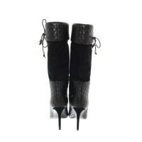 Balmain Boots Cotton in Black