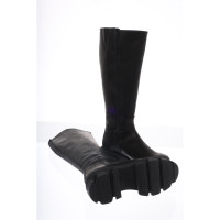 Steve Madden Stiefel aus Leder in Schwarz