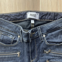 Paige Jeans Hose aus Baumwolle in Blau