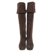 L'autre Chose Overknees in brown