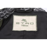 Etro Jacke/Mantel aus Baumwolle in Oliv