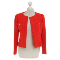 Chanel Bouclé blazer in red