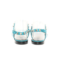Balenciaga Sandals Leather in Turquoise
