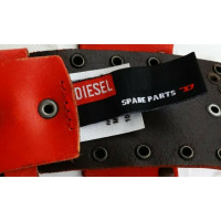 Diesel Belt Leather in Red