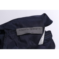 Alberta Ferretti Oberteil aus Seide in Blau