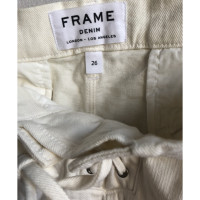 Frame Denim Skirt Cotton in Cream