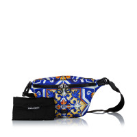 Dolce & Gabbana Handtasche aus Baumwolle in Blau