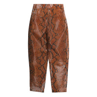 Attico Trousers Leather in Brown
