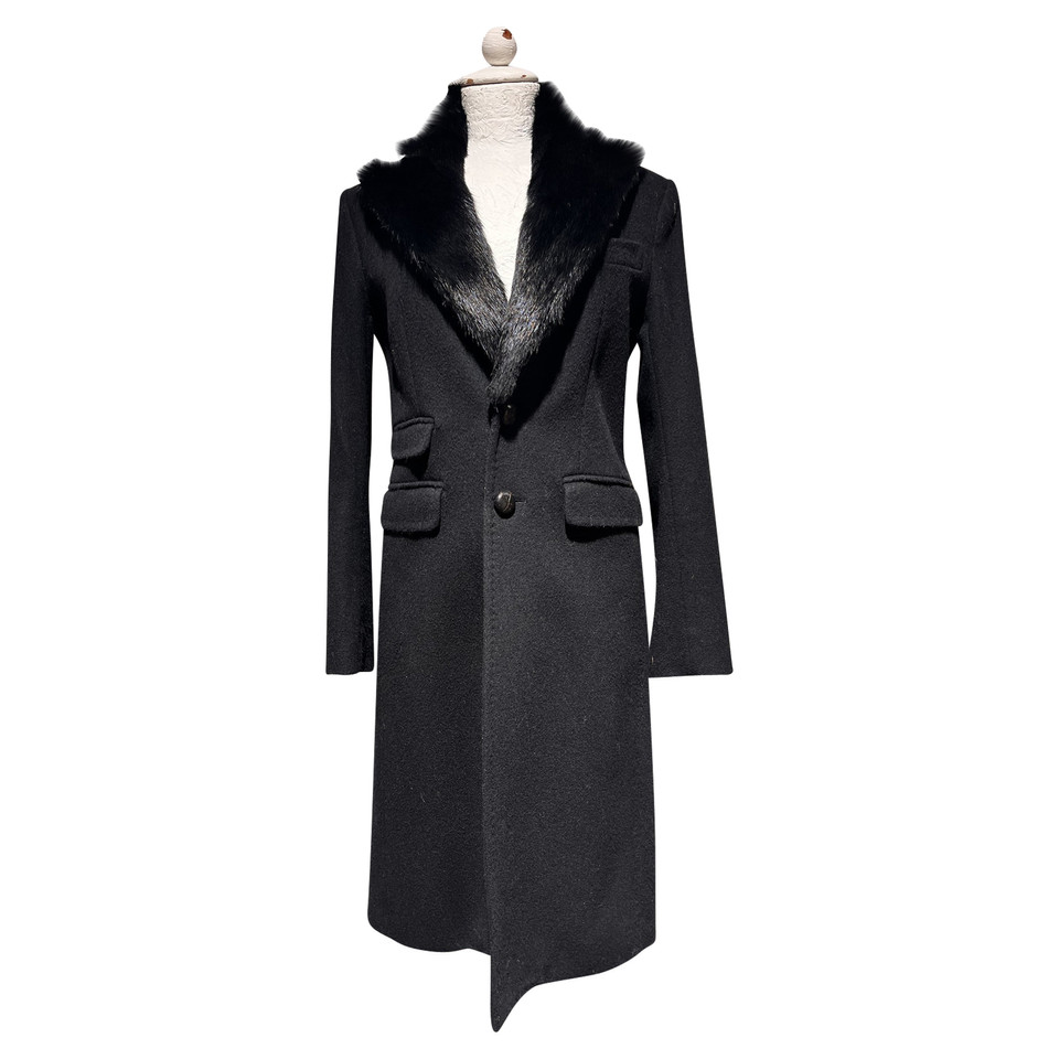 Dsquared2 Jacket/Coat Wool in Black
