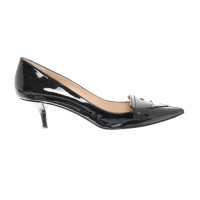 Pura Lopez Pumps/Peeptoes en Cuir en Noir