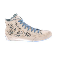 Candice Cooper Sneaker in Pelle in Crema