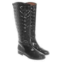 Emporio Armani Boots Patent leather in Black