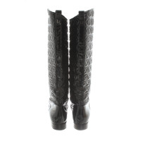 Emporio Armani Boots Patent leather in Black