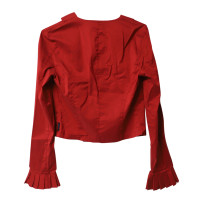 Armani Oberteil aus Baumwolle in Rot