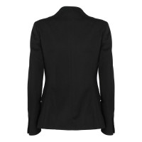 Agnona Jacke/Mantel aus Wolle in Schwarz