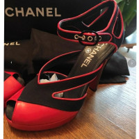 Chanel Sandales en Cuir en Noir