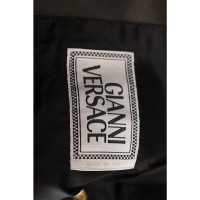 Gianni Versace Jacket/Coat Leather in Black