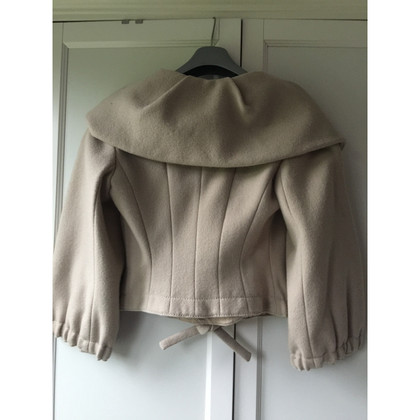 Louis Vuitton Jacket/Coat Wool in Beige