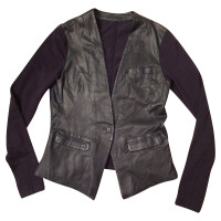 Pollini leather blazer