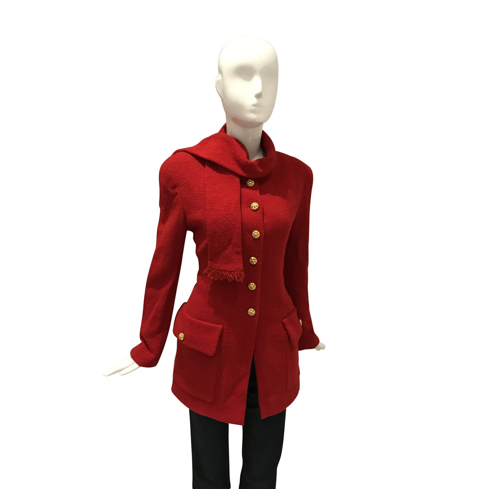 Chanel Cappotto rosso blazer