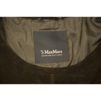 S Max Mara Dress Suede in Brown