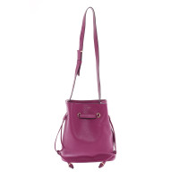 Lancel Shopper Leer in Fuchsia