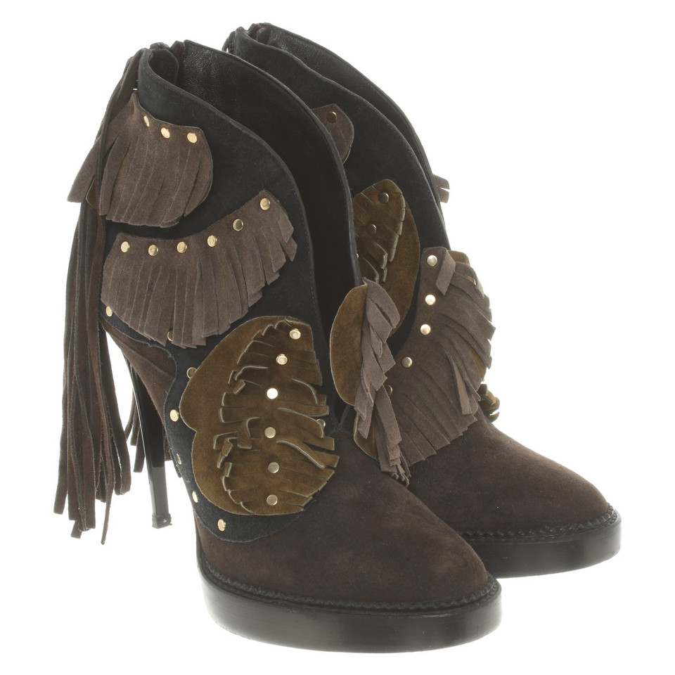 Burberry Prorsum Ankle boots with fringe trim