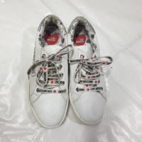 Moschino Love Chaussures de sport en Cuir en Blanc