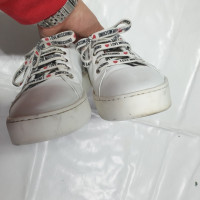 Moschino Love Chaussures de sport en Cuir en Blanc