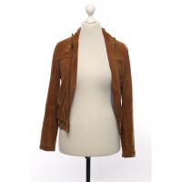 Massimo Dutti Jacket/Coat Leather in Brown