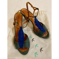 Chie Mihara Sandals Suede in Blue