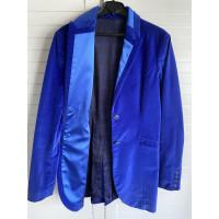 Jean Paul Gaultier Jacket/Coat Cotton in Blue