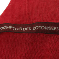 Comptoir Des Cotonniers Knitting Bolero in red