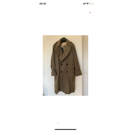Burberry Jacket/Coat Wool in Khaki