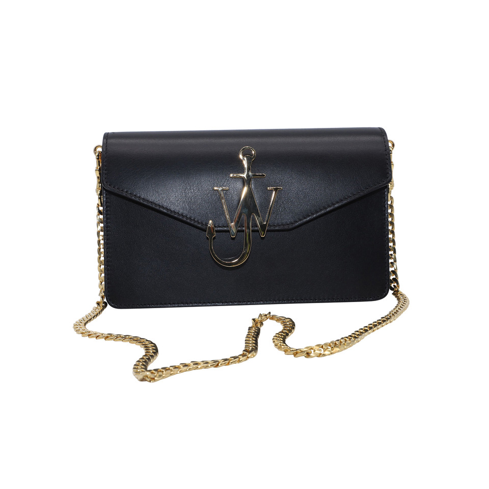 J.W. Anderson Logo Bag Small in Pelle in Nero