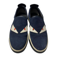 Fendi Sneaker in Pelle scamosciata in Blu