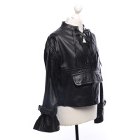 Munthe Jacket/Coat Leather in Black